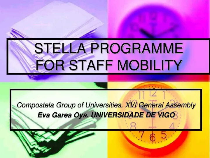 stella programme for staff mobility