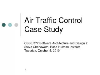 Air Traffic Control Case Study
