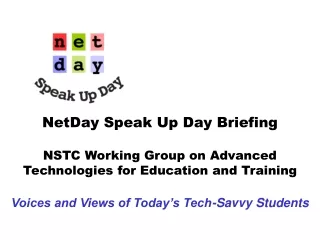 NetDay Speak Up Day for Students 2003