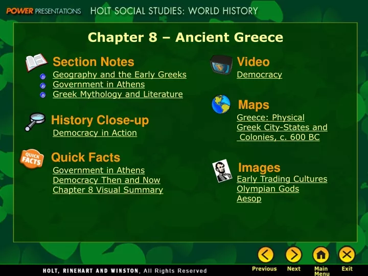 chapter 8 ancient greece