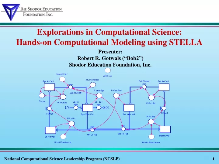 explorations in computational science hands on computational modeling using stella