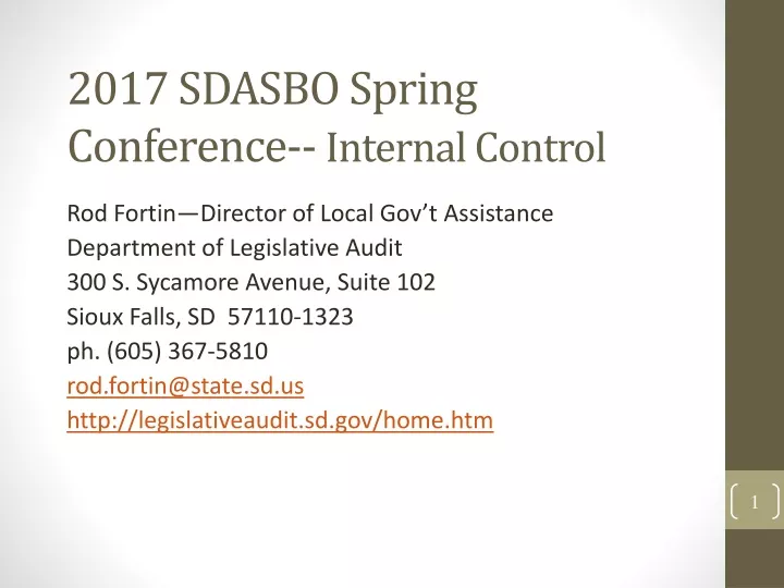 2017 sdasbo spring conference internal control