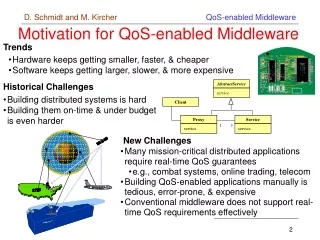 Motivation for QoS-enabled Middleware