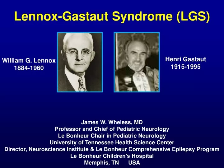 lennox gastaut syndrome lgs