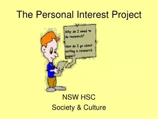 The Personal Interest Project