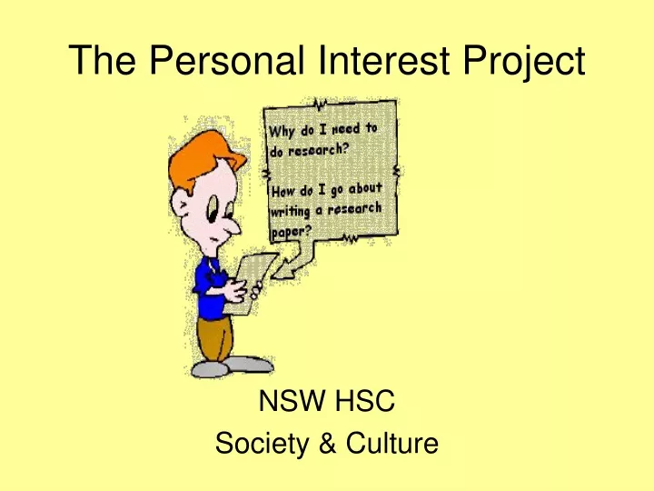 the personal interest project