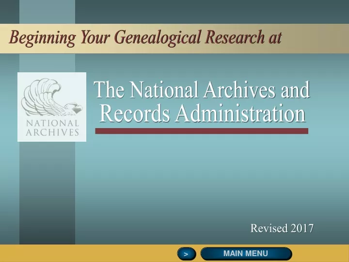 beginning your genealogical research at
