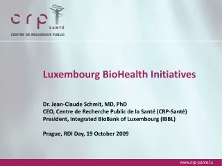 Luxembourg BioHealth Initiatives