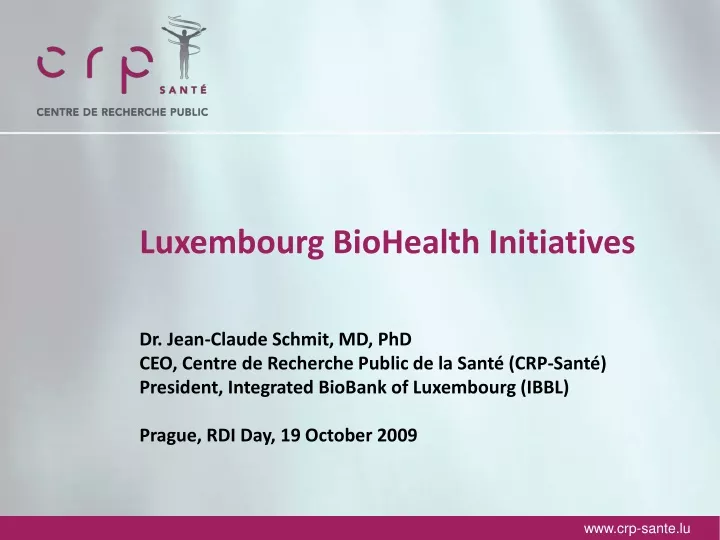 luxembourg biohealth initiatives