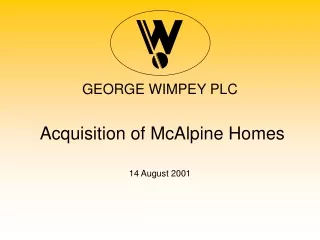 GEORGE WIMPEY PLC