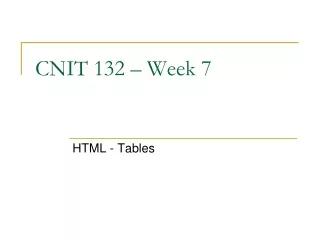 CNIT 132 – Week 7