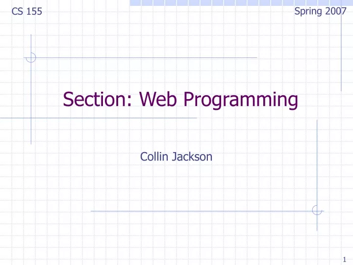 section web programming