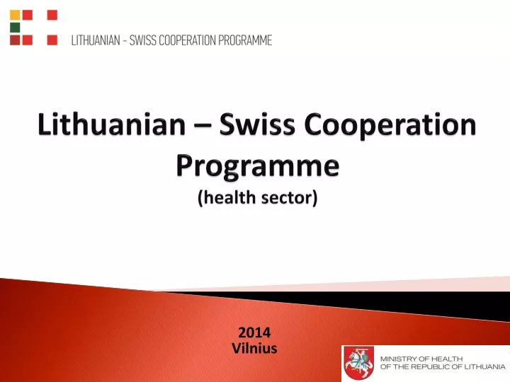 lithuanian swiss cooperation programme health sector