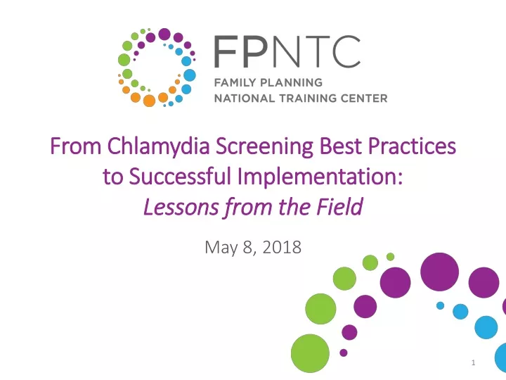 from chlamydia screening best practices to successful implementation lessons from the field