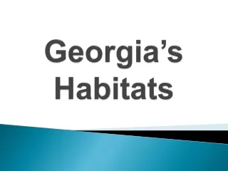 Georgia’s Habitats