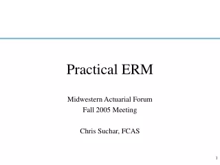 Practical ERM