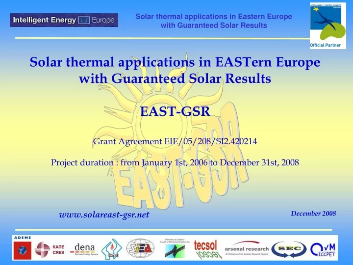 solar thermal applications in eastern europe with