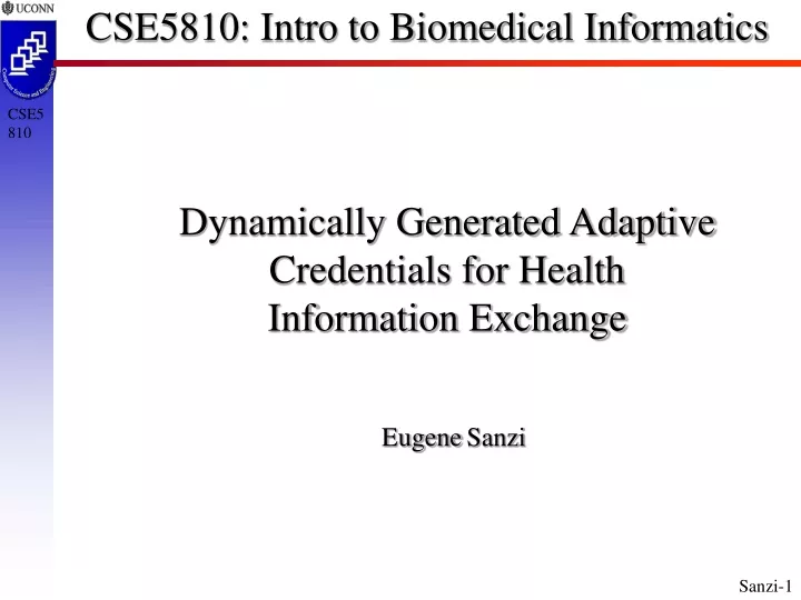cse5810 intro to biomedical informatics