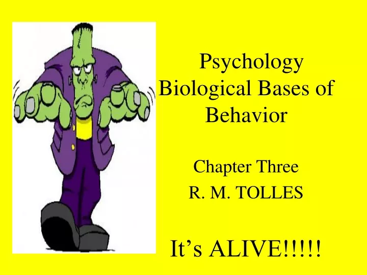 chapter three r m tolles it s alive
