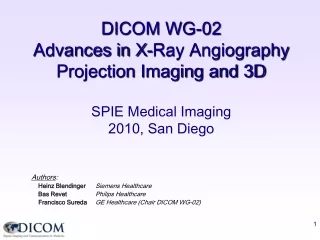 dicom wg 02 advances in x ray angiography