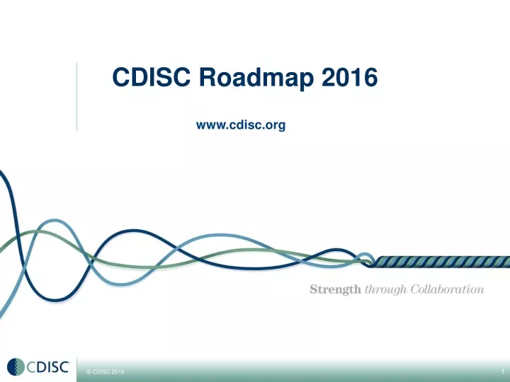 cdisc roadmap 2016