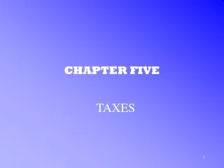 CHAPTER FIVE