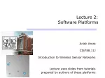 Exploring Wireless Sensor Network Platforms for Constrained Environments - slide 1