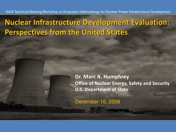 iaea technical meeting workshop on evaluation