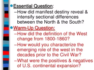 Essential Question :