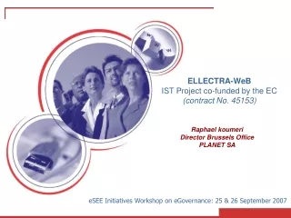 ELLECTRA-WeB IST Project co-funded by the EC (contract No. 45153)