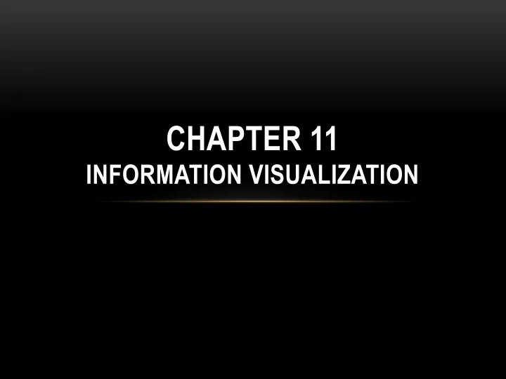 chapter 11 information visualization