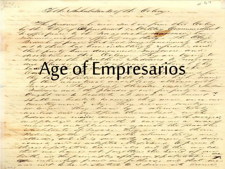 age of empresarios