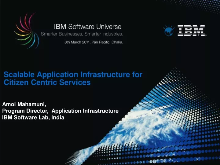 scalable application infrastructure for citizen centric services