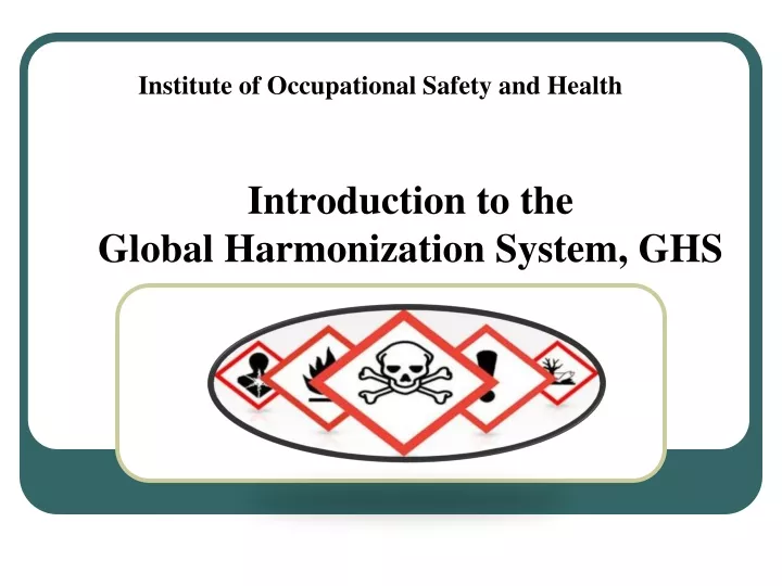introduction to the global harmonization system ghs