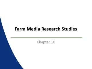 Farm Media Research Studies