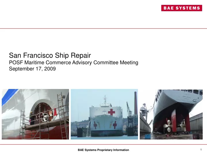 san francisco ship repair posf maritime commerce