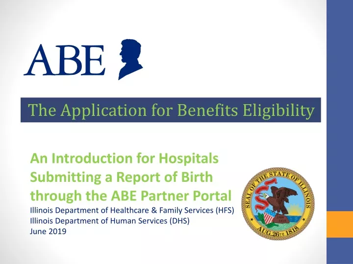 the application for benefits eligibility