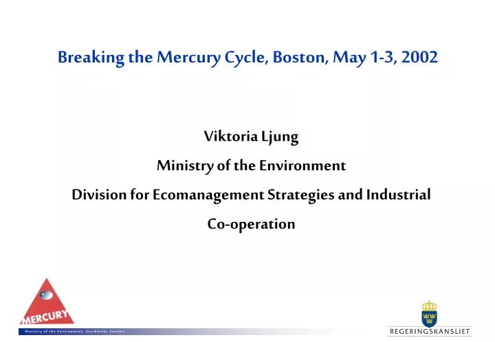 breaking the mercury cycle boston may 1 3 2002