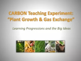 CARBON Teaching Experiment:  “Plant Growth &amp; Gas Exchange”