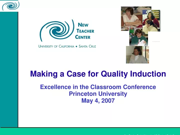 making a case for quality induction excellence