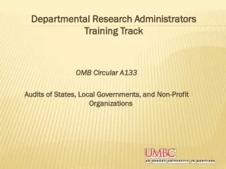 OMB Circular A133 Audits of States, Local Governments, and Non-Profit Organizations