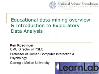 Educational data mining overview &amp; Introduction to  Exploratory Data Analysis