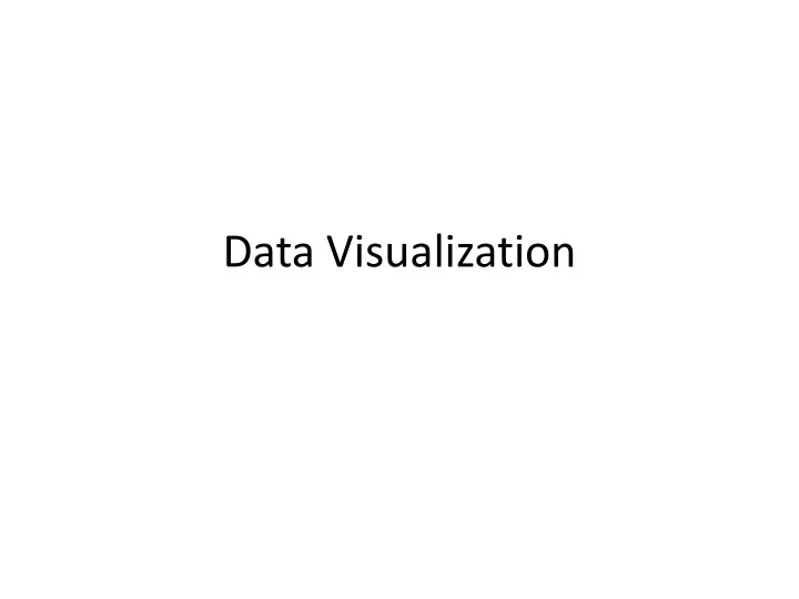 data visualization