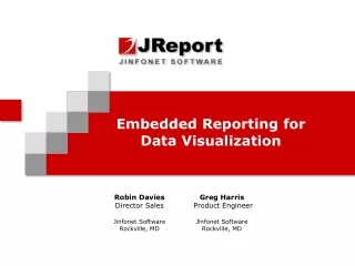 Embedded Reporting for Data Visualization
