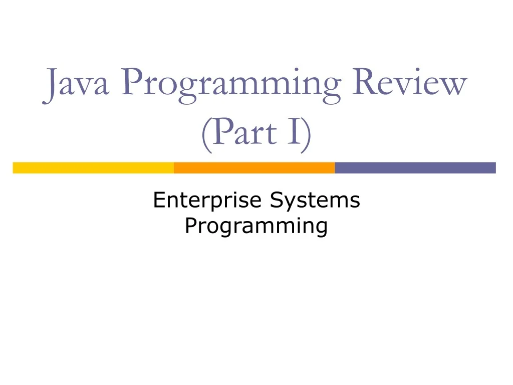 PPT - Java Programming Overview: Classes, Packages, Objects PowerPoint ...
