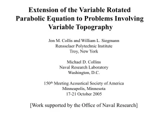Extension of the Variable Rotated  Parabolic Equation to Problems Involving  Variable Topography