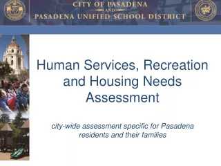 Human Services, Recreation and Housing Needs Assessment
