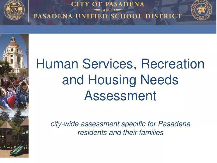 human services recreation and housing needs