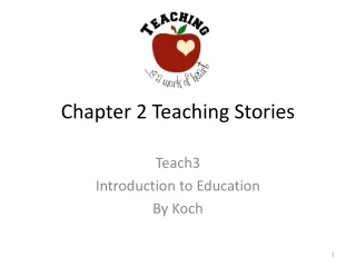 Chapter 2 Teaching Stories
