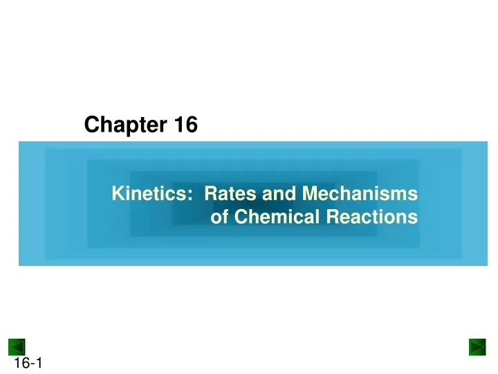 kinetics rates and mechanisms of chemical